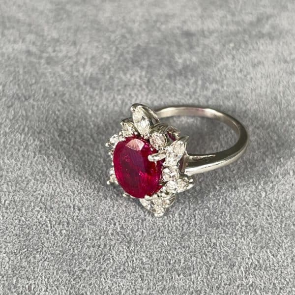 2.14 Carats Burma No Heat Ruby Ring - Image 3