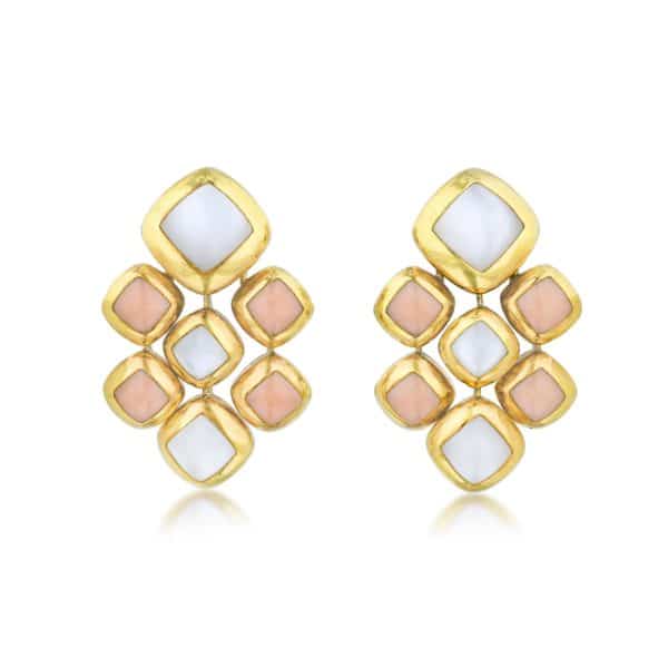 Van Cleef & Arpels Coral Clip-On Earrings