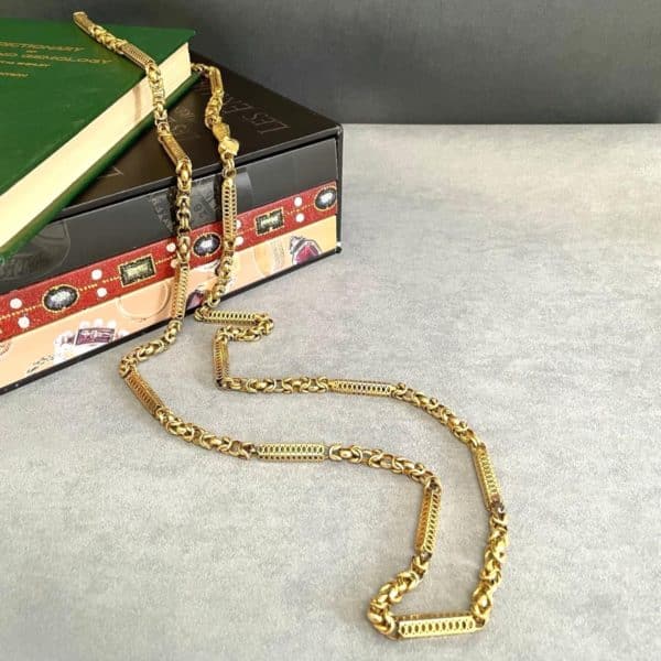 Antique Yellow Gold Long Chain