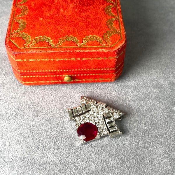 Cartier Ruby and Diamond Pin - Image 2