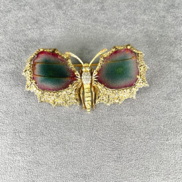 Buccellati Yellow Gold Butterfly Brooch - Image 2